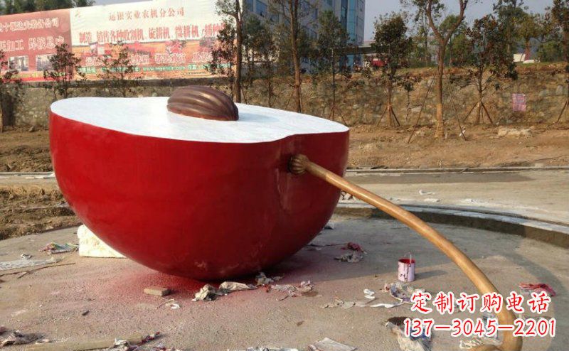 周口不锈钢苹果雕塑艺术与实用的结合