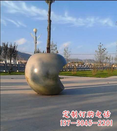 周口不锈钢苹果雕塑艺术与现实的完美结合