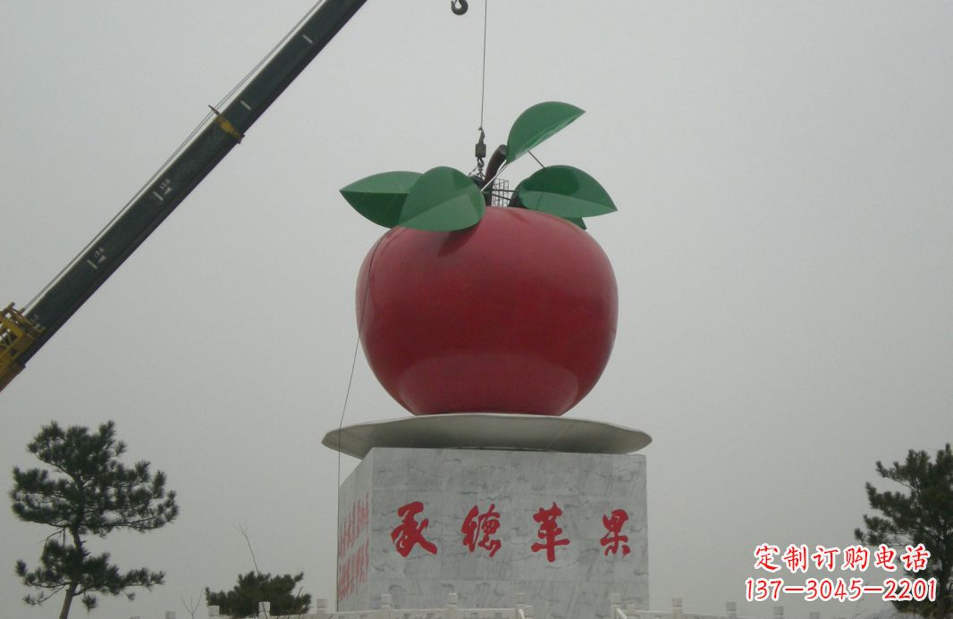 周口不锈钢苹果雕塑精美绝伦的艺术杰作