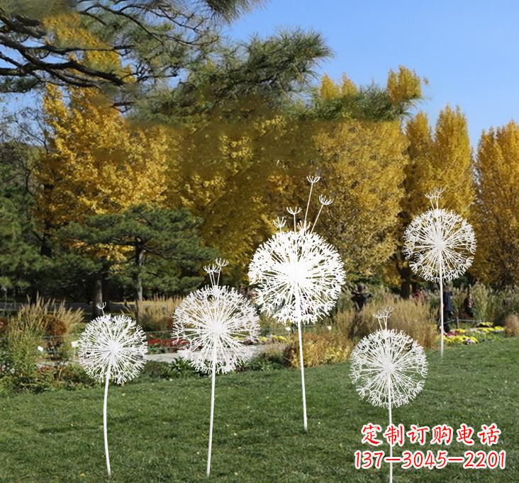 周口不锈钢蒲公英景观雕塑艺术与美的完美结合