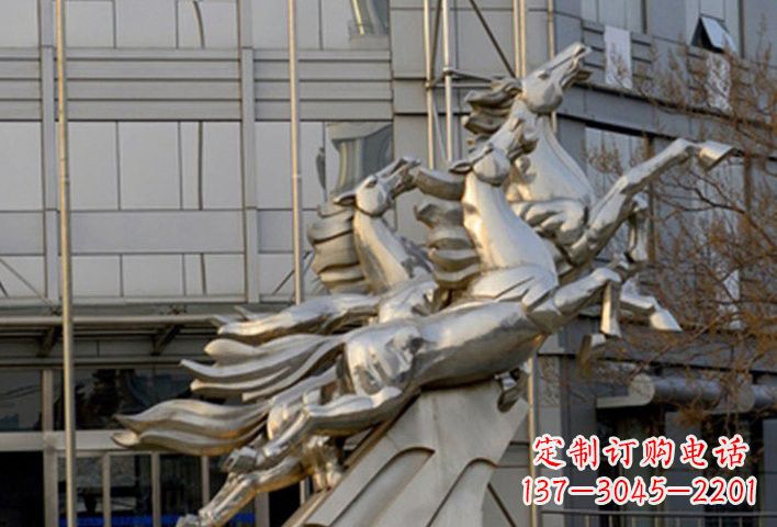 周口不锈钢马雕塑——精致的艺术瑰宝