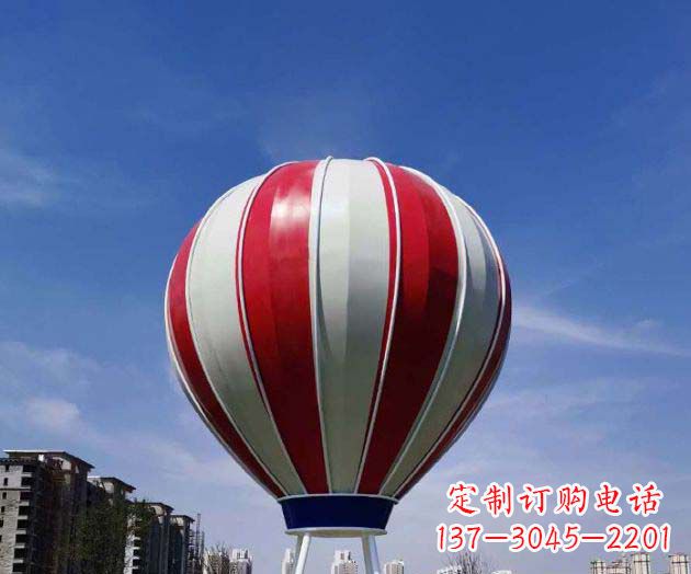周口不锈钢热气球雕塑给景观增添精彩