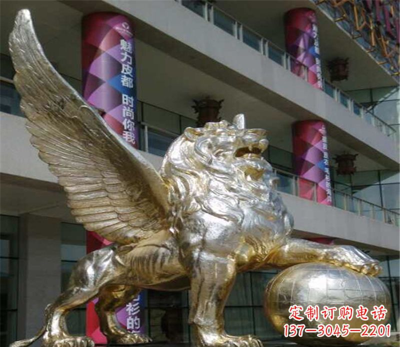 周口不锈钢狮子雕塑象征力量与美
