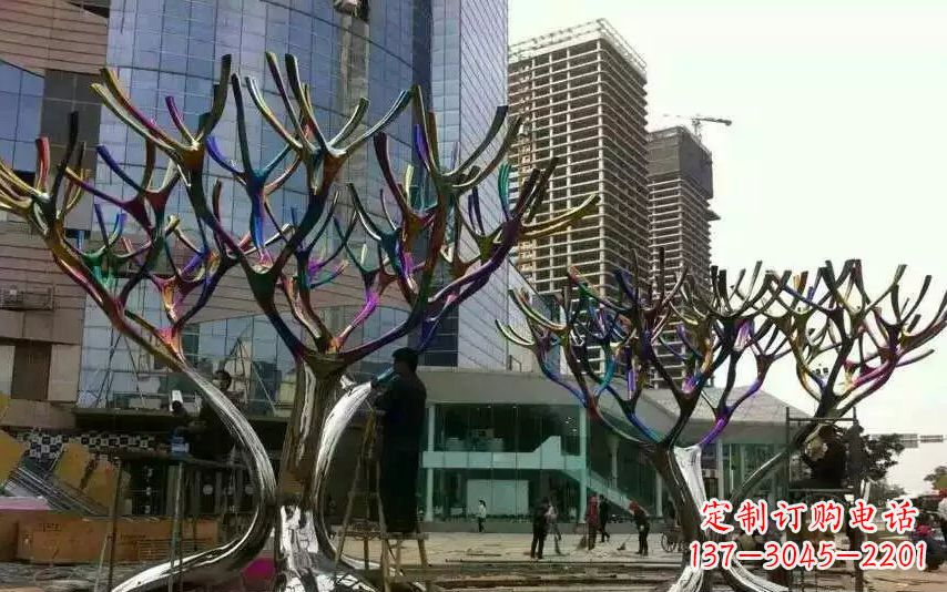 周口不锈钢树枝景观雕塑