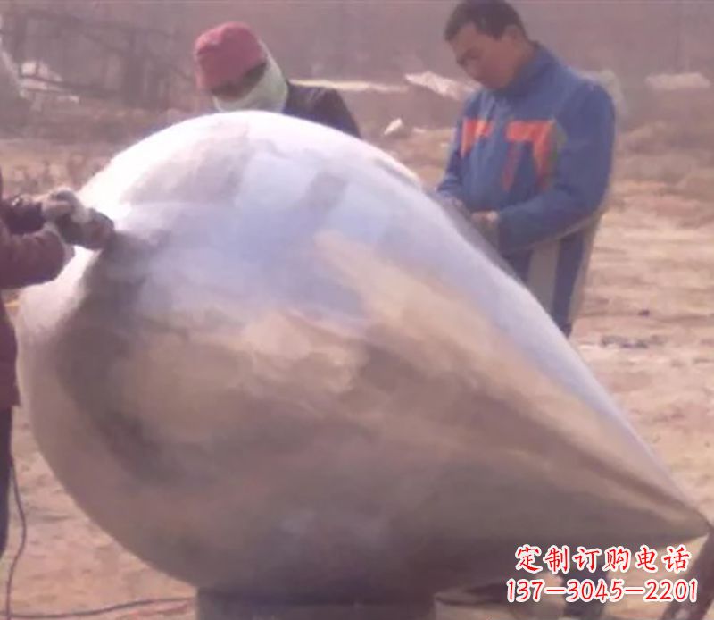 周口不锈钢水滴雕塑精致美丽的艺术品