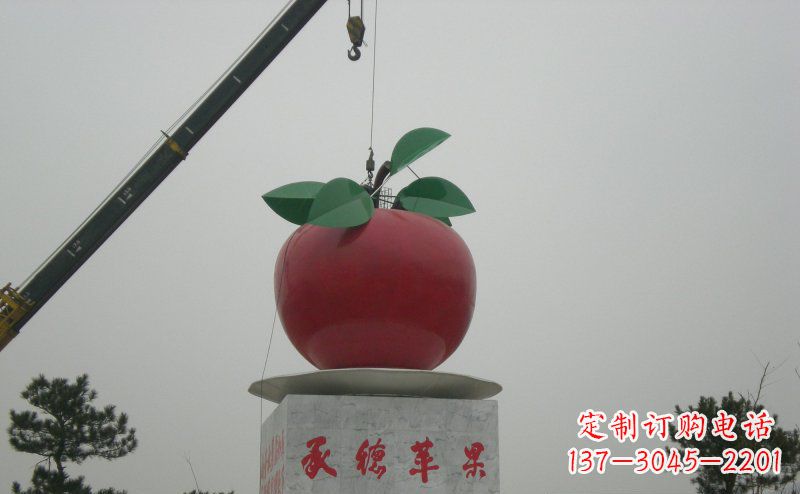 周口不锈钢苹果雕塑艺术与美学的完美结合
