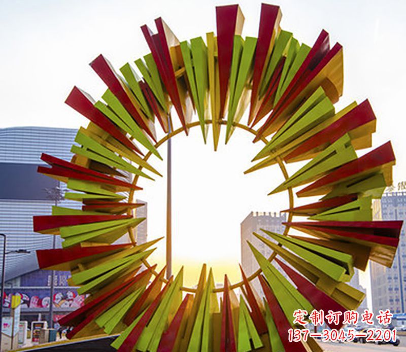 周口绚烂太阳,精美不锈钢太阳花雕塑