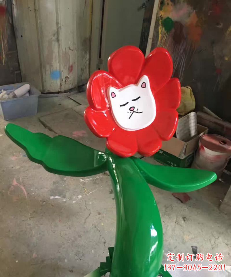 周口不锈钢太阳花雕塑美丽的景观装饰