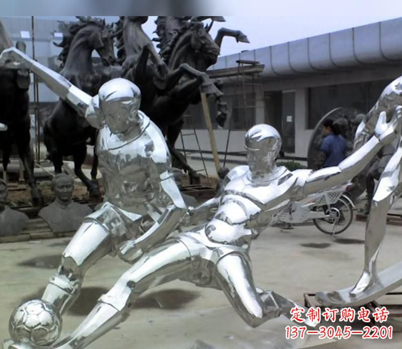 周口足球运动雕塑