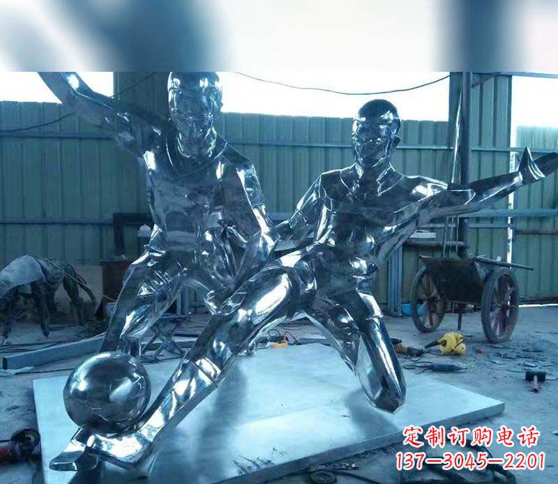 周口不锈钢足球雕塑精美的足球景观