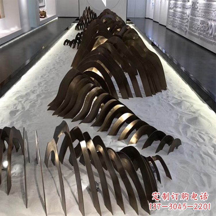周口不锈钢铁艺假山雕塑让自然风景回归