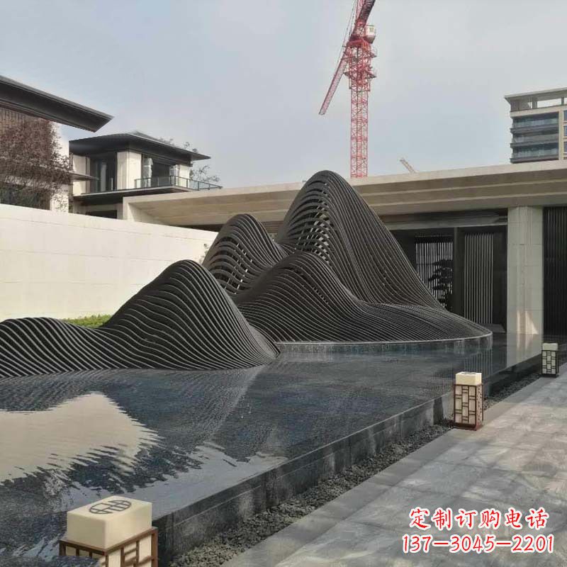 周口不锈钢铁艺假山艺术性的美化