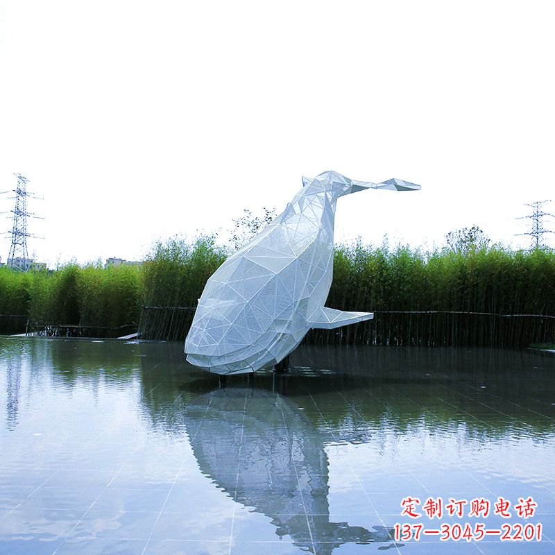 周口精美的不锈钢鲸鱼雕塑
