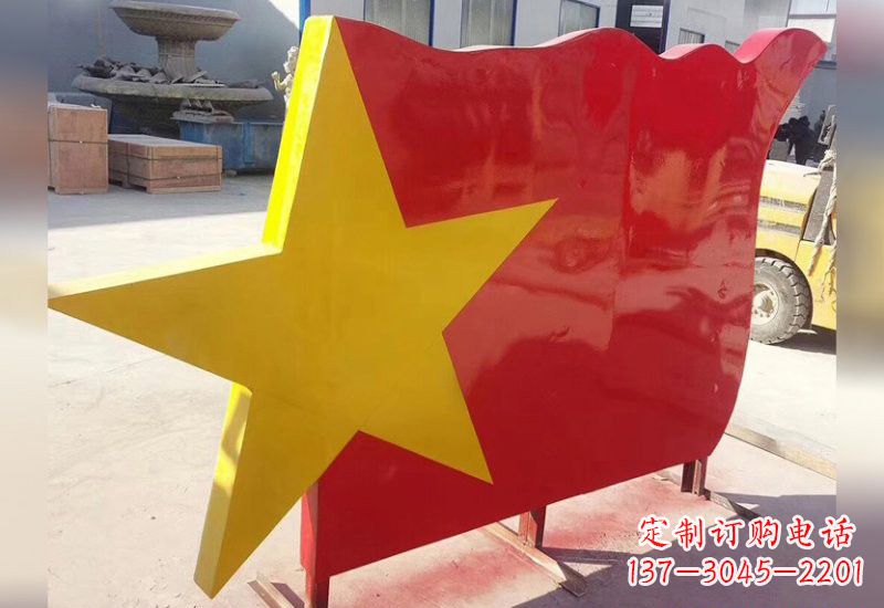 周口不锈钢五角星旗帜雕塑不只是国旗