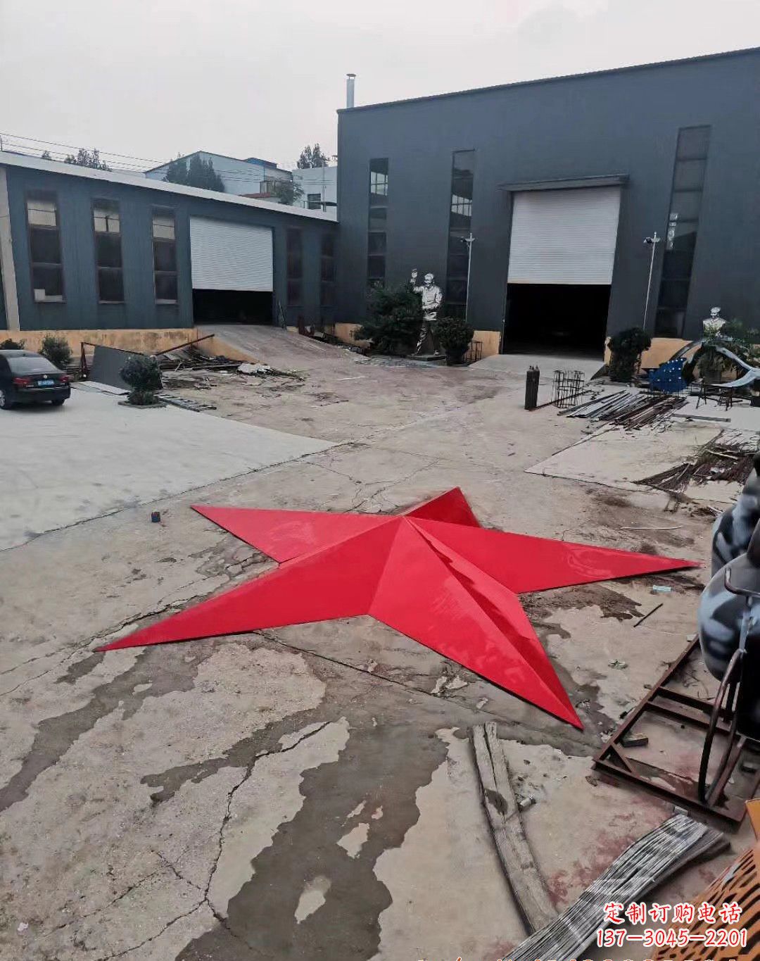 周口五角星的魅力不锈钢景观雕塑