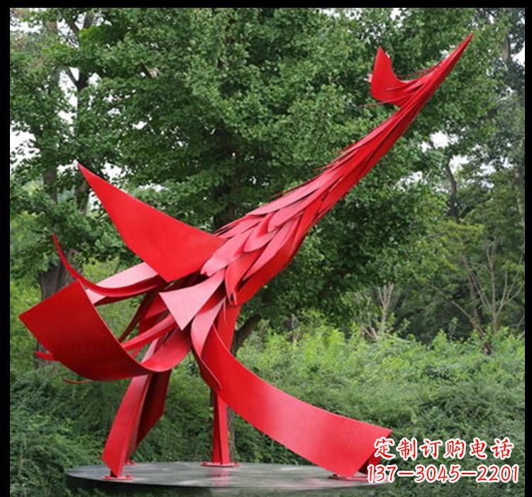 周口不锈钢凤凰雕塑——美丽而神秘的象征