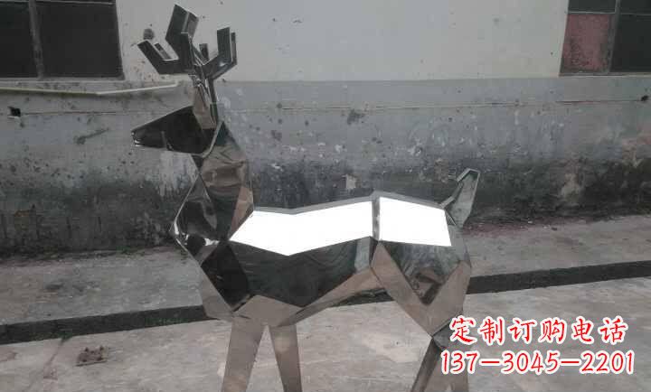 周口不锈钢小鹿石雕——雕塑中的优雅与高贵