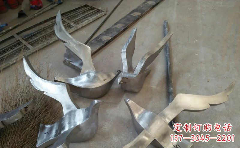 周口精美的不锈钢小型鸽子雕塑