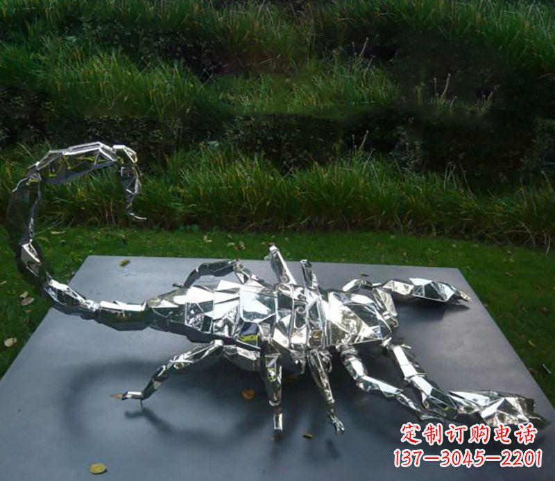 周口不锈钢蝎子雕塑精致且充满魅力