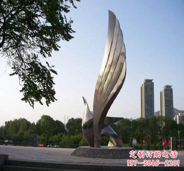 周口精美的不锈钢翅膀雕塑