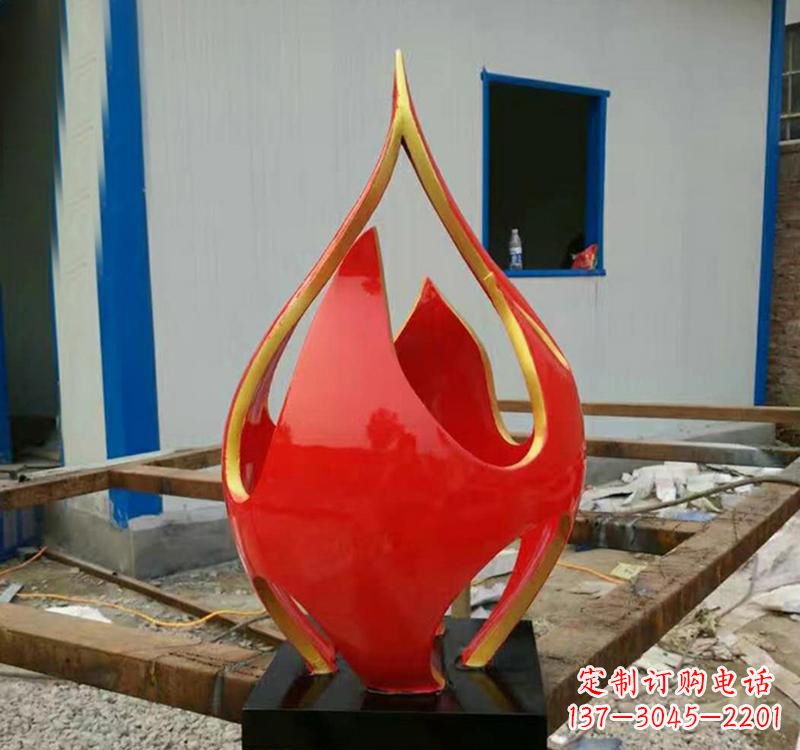 周口不锈钢艺术景观火龙果雕塑