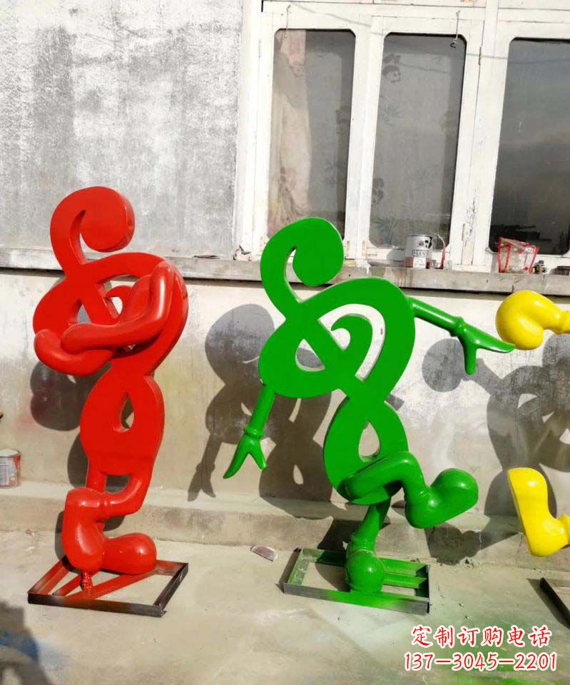 周口美妙音乐不锈钢音符雕塑