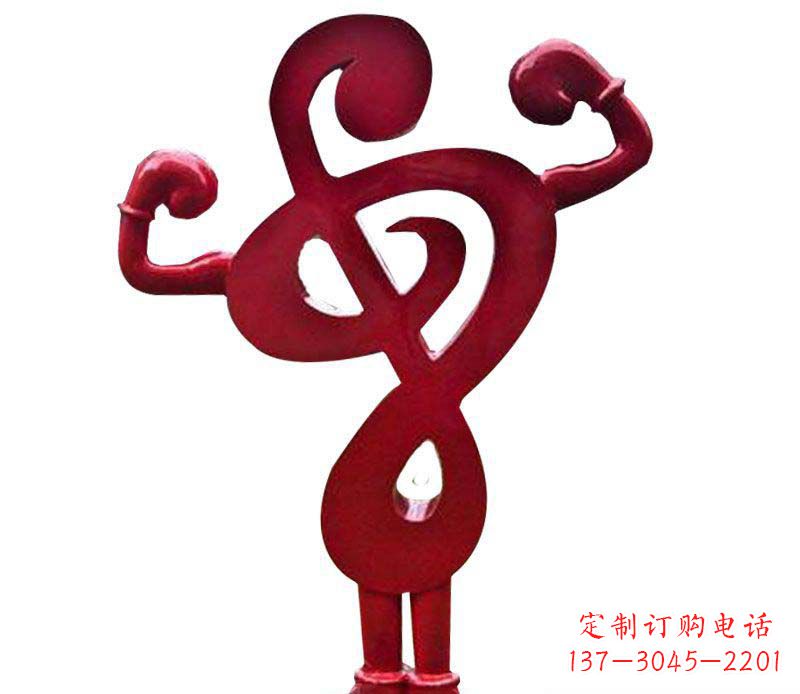周口音符之美——不锈钢音符雕塑