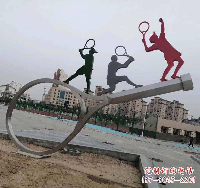 周口不锈钢羽毛球雕塑精美的艺术装点