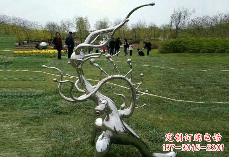 周口不锈钢树枝雕塑精美的艺术装饰