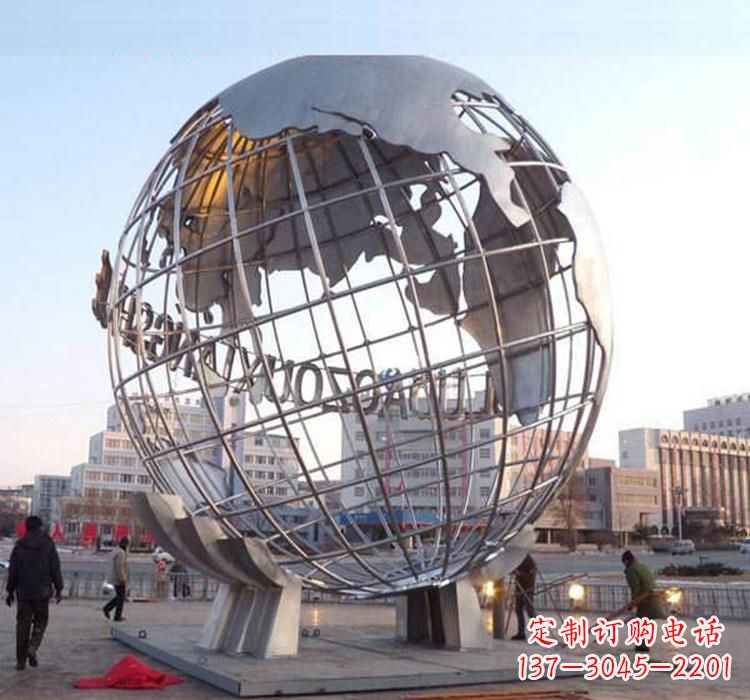 周口不锈钢地球仪雕塑一座充满美丽与灵性的艺术品