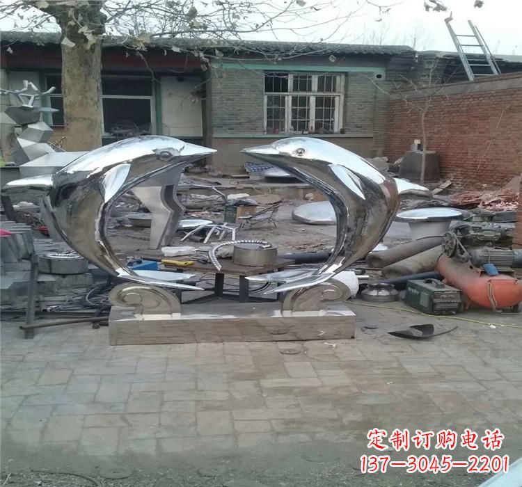 周口不锈钢海豚雕塑——精美之选