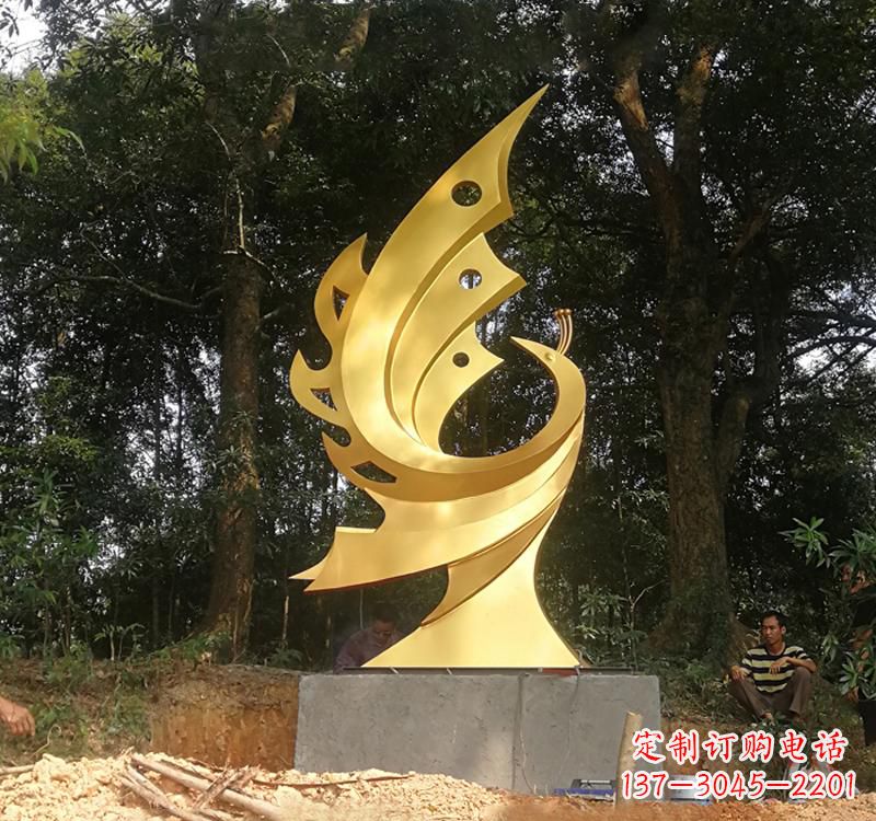 周口不锈钢凤凰雕塑——彰显传统文化之美