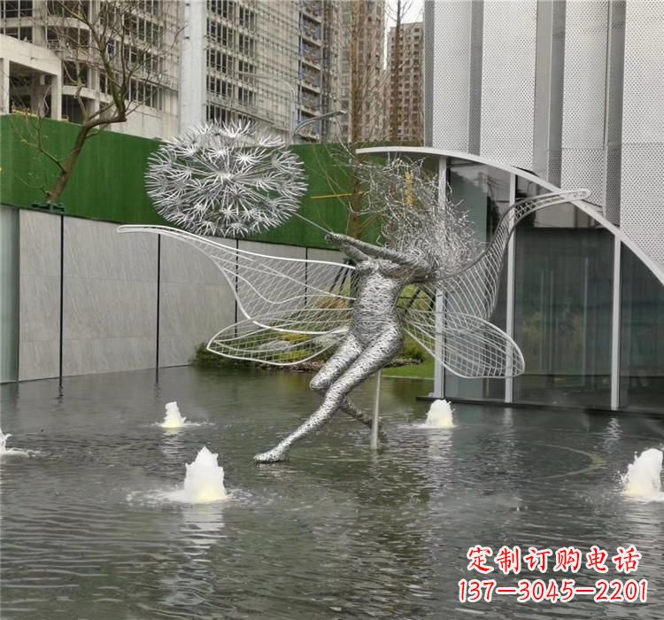 周口美丽的不锈钢蒲公英雕塑