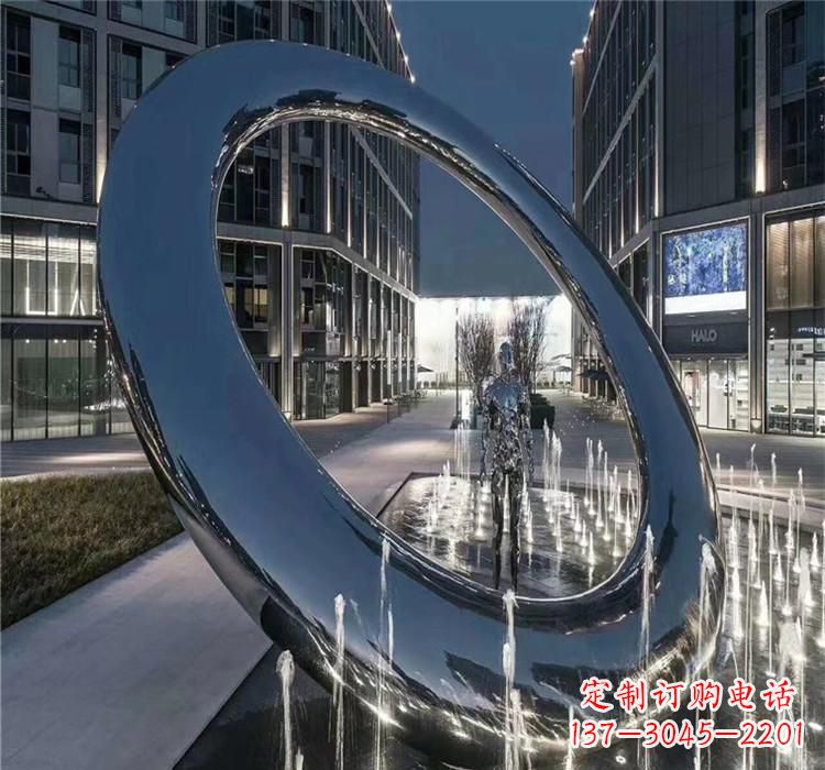 周口圆环景观雕塑令人惊叹的视觉奇观