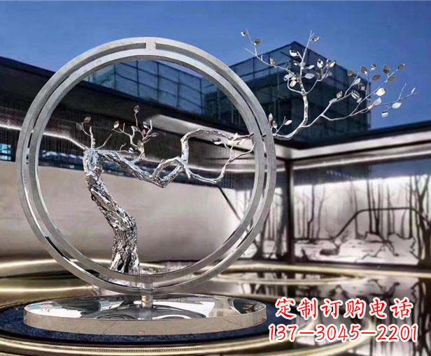 周口不锈钢圆环景观雕塑给城市带来活力与美感