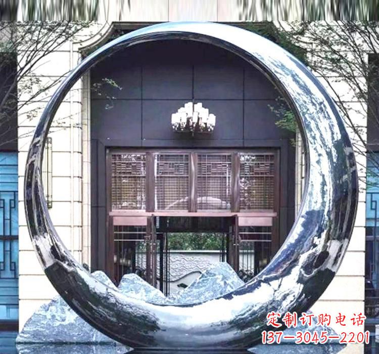周口精美的不锈钢圆环雕塑