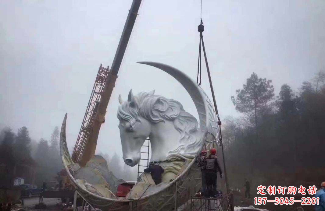 周口不锈钢月亮雕塑