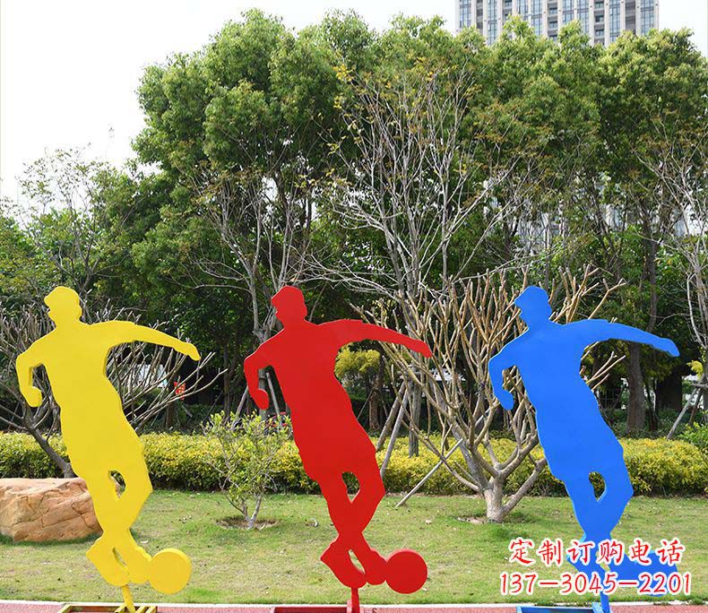 周口不锈钢足球雕塑激发运动激情