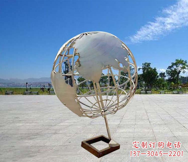 周口神奇的不锈钢地球仪雕塑