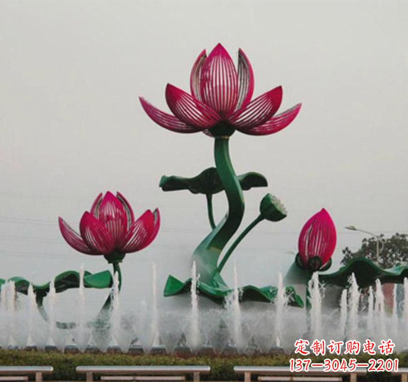 周口不锈钢莲花雕塑