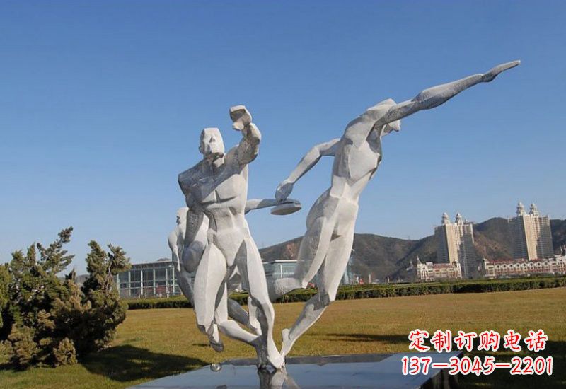 周口不锈钢运动员雕塑一种艺术的象征