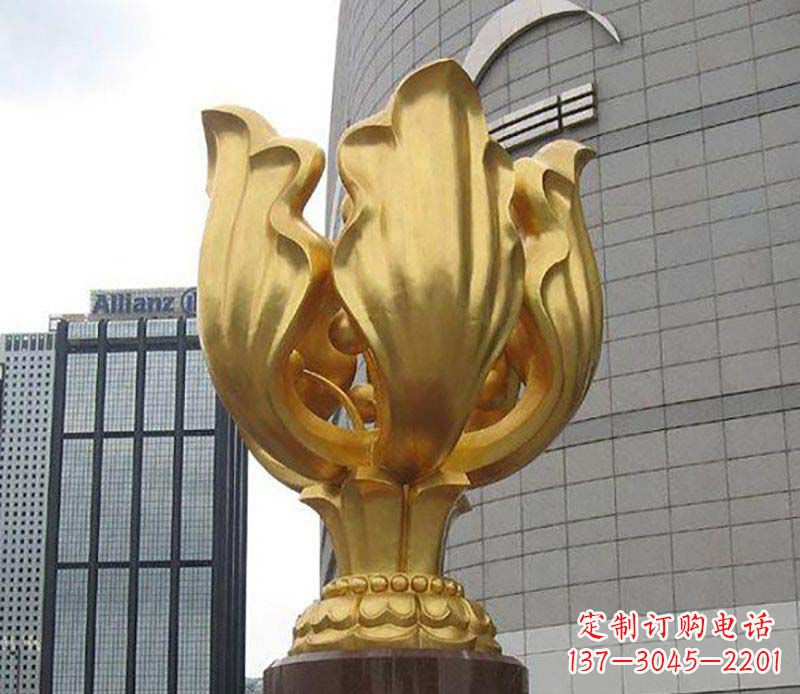 周口紫荆花雕塑——精美艺术品