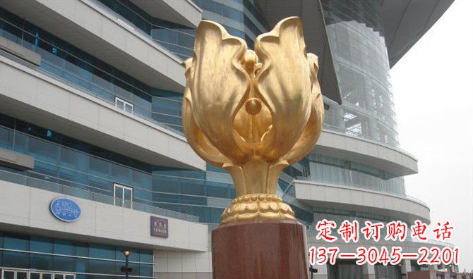 周口不锈钢紫荆花景观雕塑