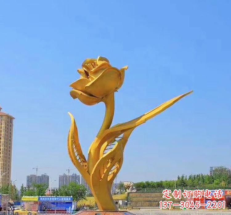 周口精美不锈钢紫荆花雕塑