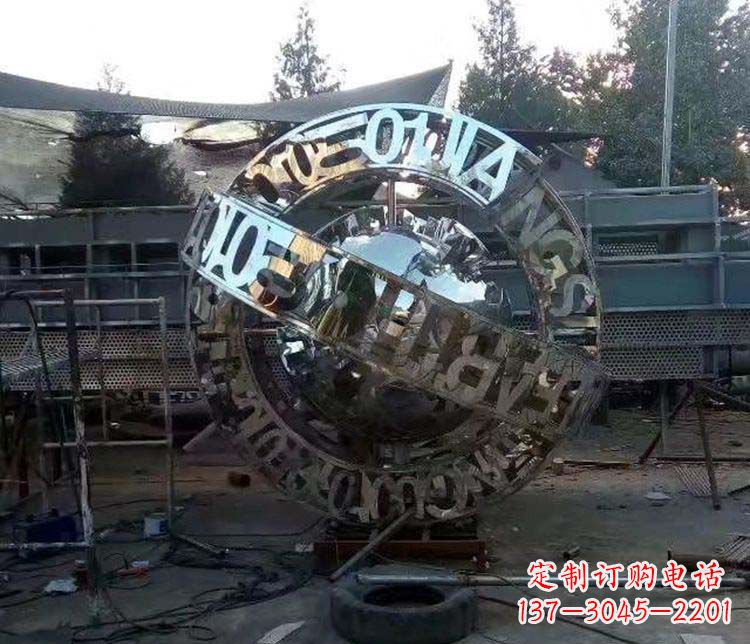 周口不锈钢字母景观雕塑创造美丽的空间
