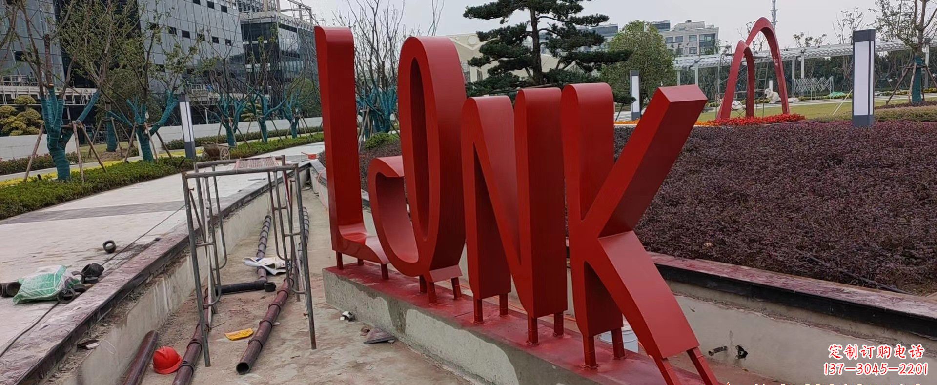 周口不锈钢字母景观雕塑把美丽带入城市