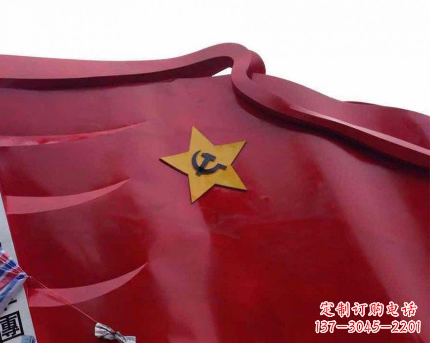 周口不锈钢党徽雕塑——传承红色基因