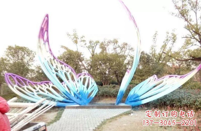 周口彩色不锈钢蝴蝶雕塑