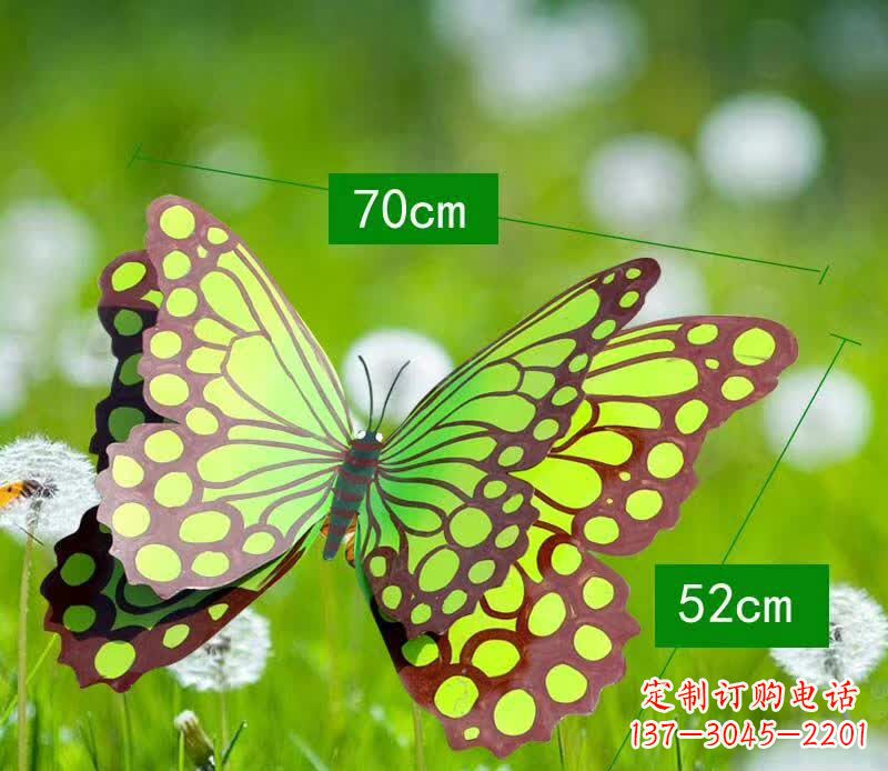 周口不锈钢蝴蝶雕塑彩色园林的精灵