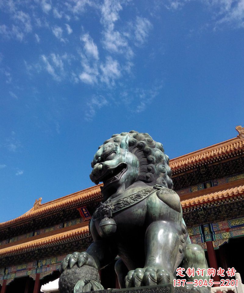 周口铜狮子雕塑——永恒的象征